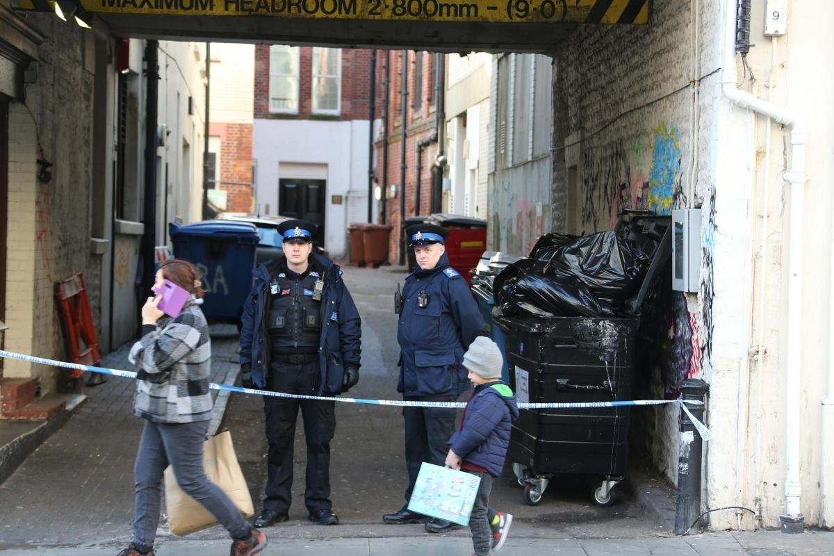 Police found the body in an unused downtown building following a report of concerns for a person
