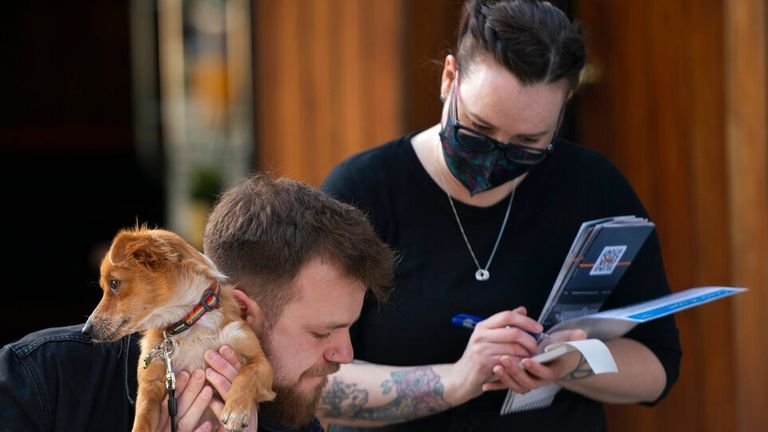 A customer at a Liverpool restaurant even took his puppy for the big day