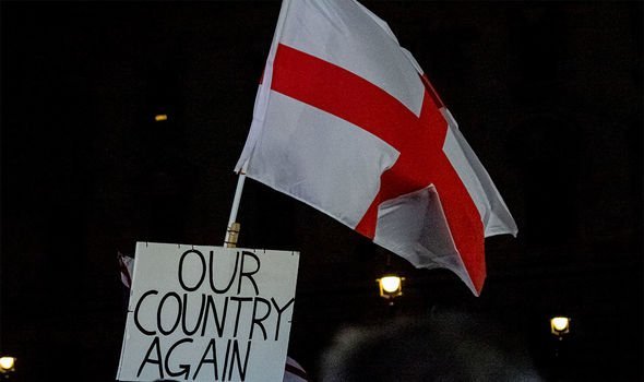 Flag of St George: People are also concerned that their English national identity may be threatened by the UK