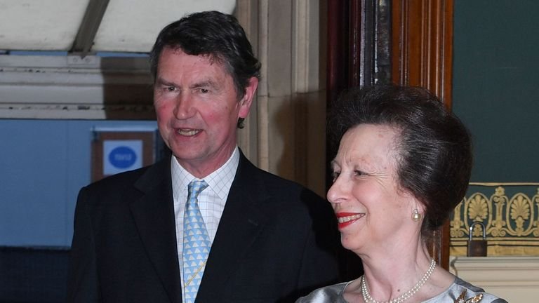 Princess Anne and Vice-Admiral Sir Timothy Laurence