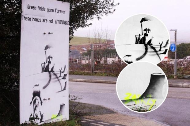 The Argus: A Possible Banksy also appeared in Newhaven