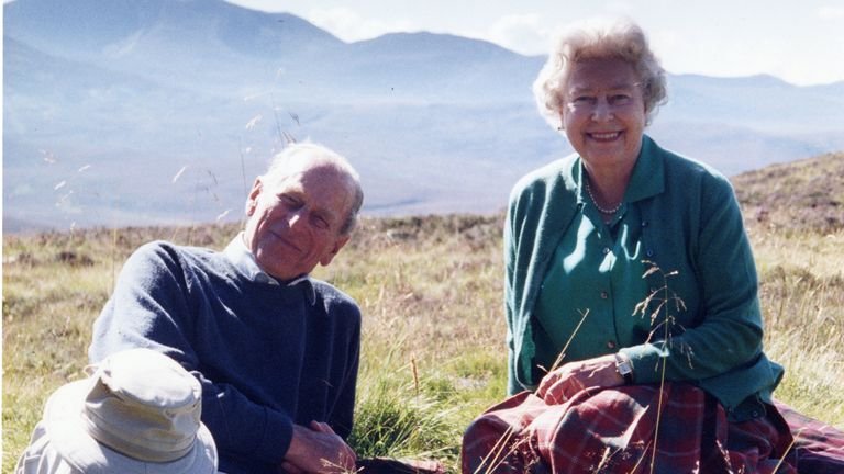 The Queen posted a photo of herself and her husband relaxing in the Scottish Highlands in 2003. Photo: The Countess of Wessex