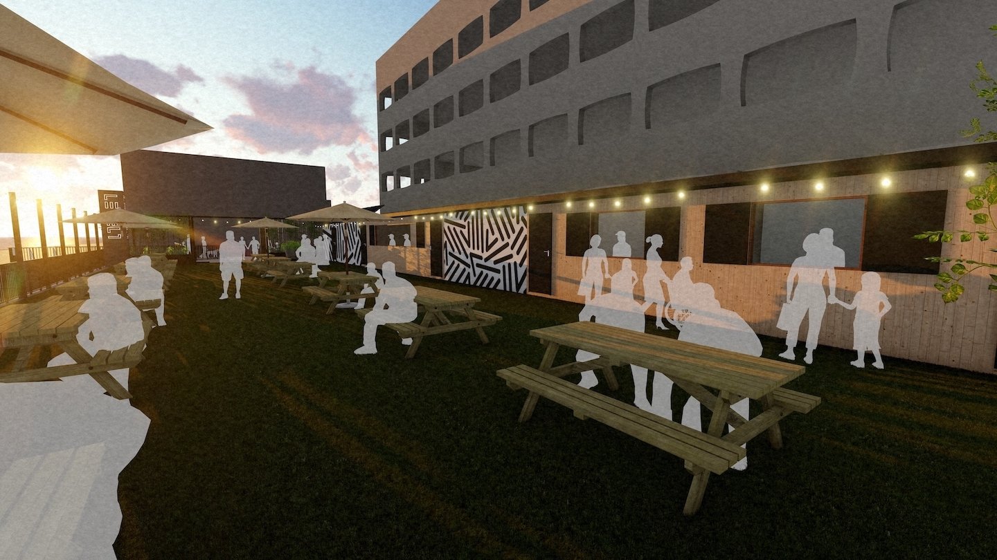 Plans for a new pop-up terrace have been submitted for the Worthing waterfront