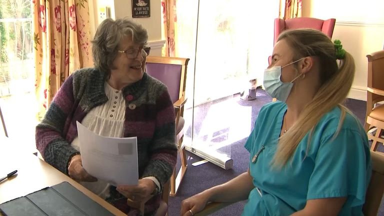 Audrey Drake's poem to the Duke went well in her care home