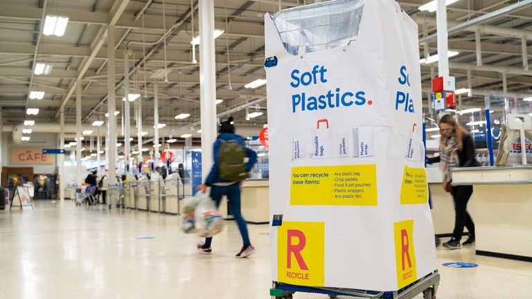Tesco has started rolling out its 'soft plastic' recycling points