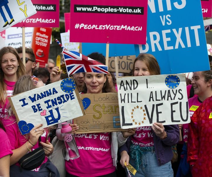 Anti-Brexit students demonstrate in London (UK) on October 20, 2018 (IK ALDAMA / IK ALDAMA)