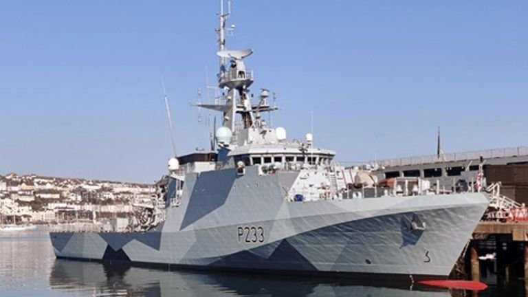 HMS Tamar is a new Royal Navy patrol vessel.  Pic: MoD