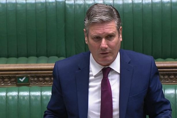 Labor leader Sir Keir Starmer responds after Prime Minister Boris Johnson makes a statement in the House of Commons