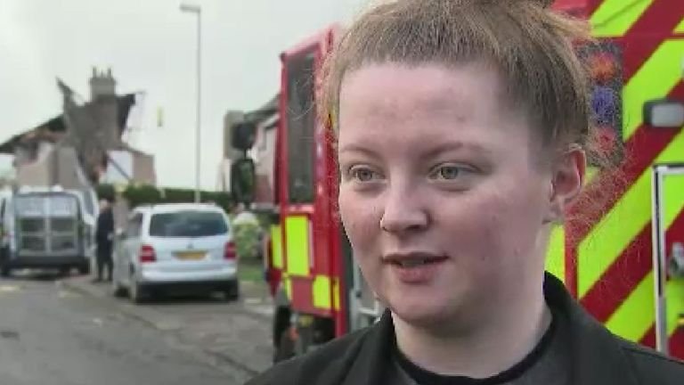 Emillie Downie, 18, was still awake at 2:40 a.m. when the explosion happened