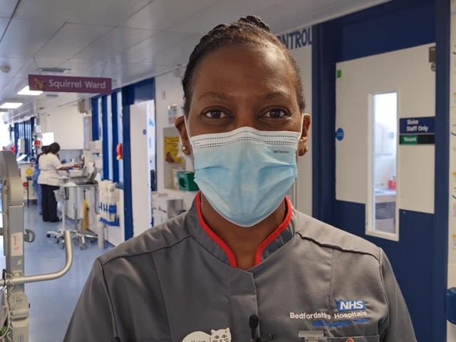 Marva Desir, Assistant Head Nurse of Children's Services, who works at Luton and Dunstable Hospital