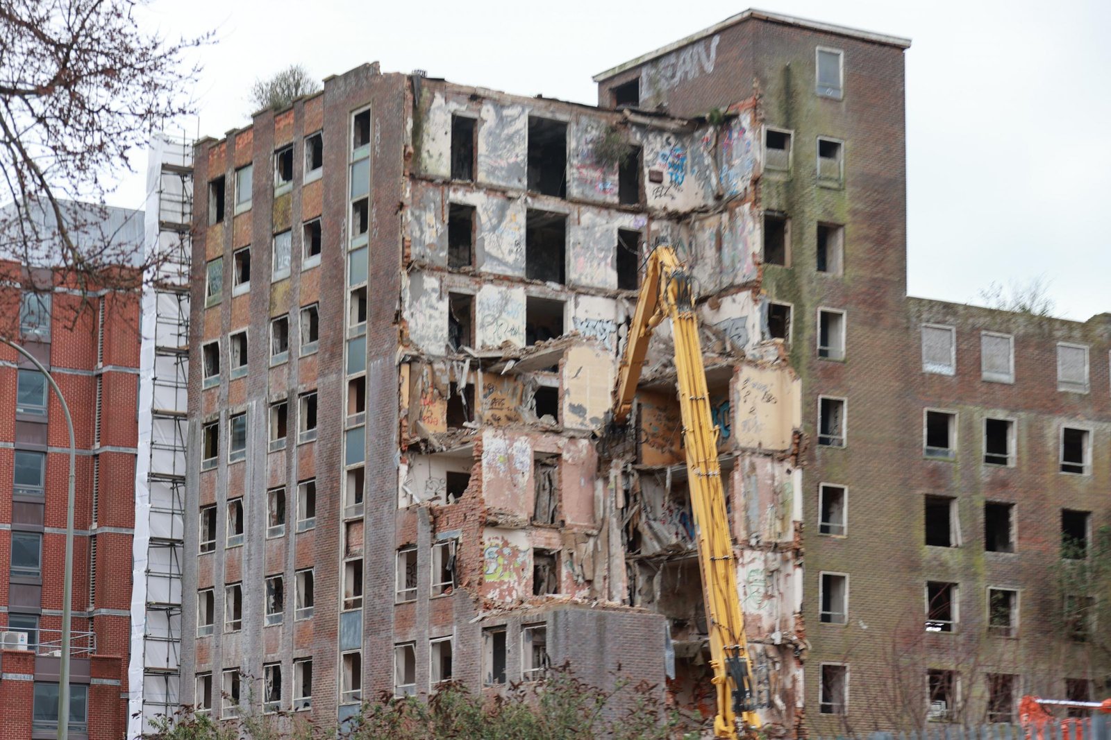 Demolition of Brightons' ugliest building, Anston House in Preston Road, began in March