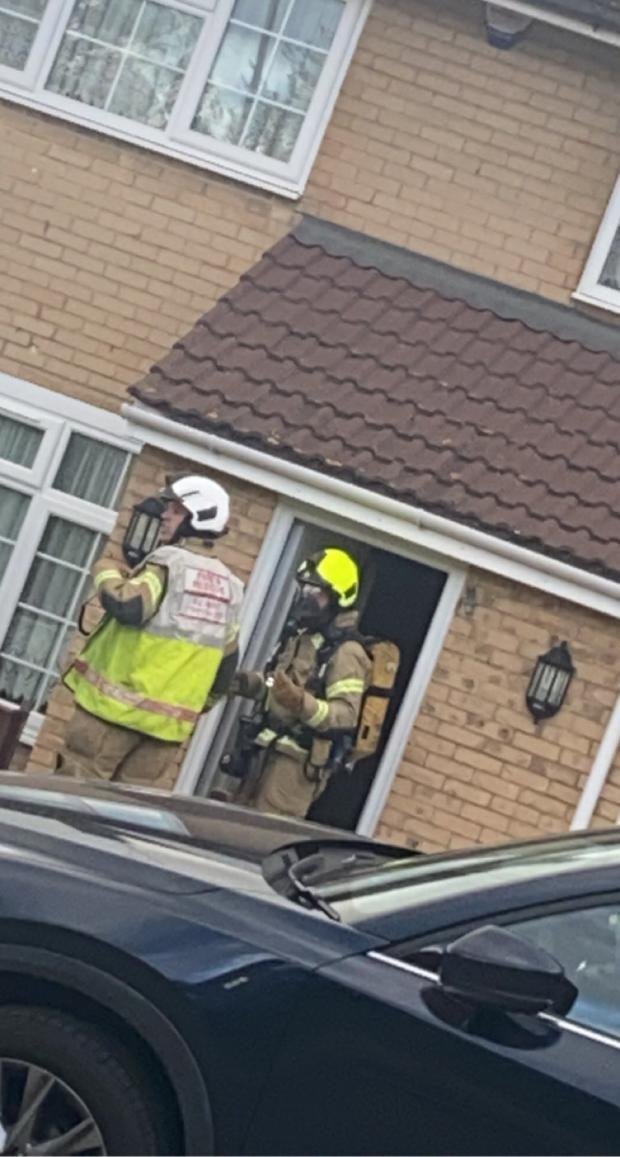 The Argus: firefighters were photographed entering the house.  Credit: @x_alxshaa 