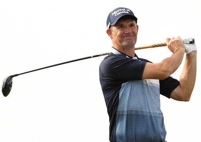 Still fit: Padraig Harrington quickly dismissed any suggestion of becoming Ryder Cup captain after his great performance in the PGA USA Championship.