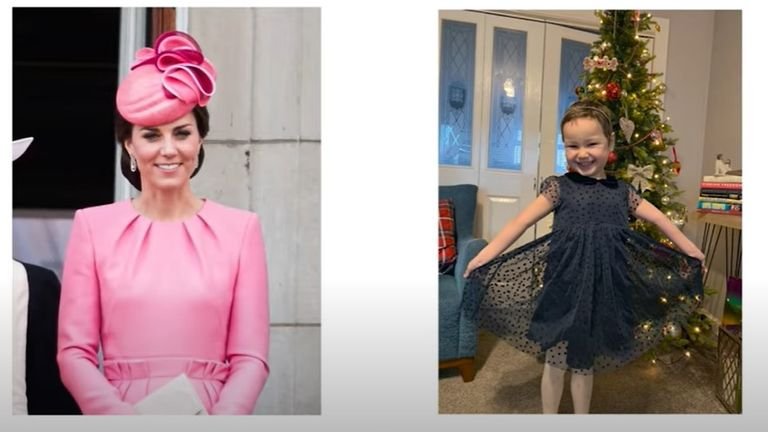 The Duchess of Cambridge promises to wear a pink dress when she finally meets Mila Sneddon separated from her father due to locked out protection.  Mila has leukemia.  Pic: The Duke and Duchess of Cambridge, YouTube