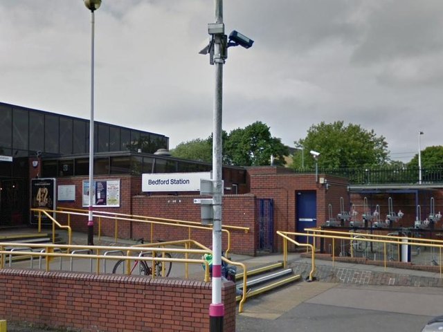A person was struck by a train between Luton and Bedford stations