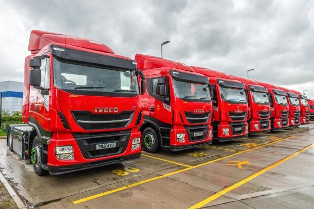 The Argus: CNG supplied Royal Mail trucks at the depot in Warrington, Cheshire.  (Royal Mail)