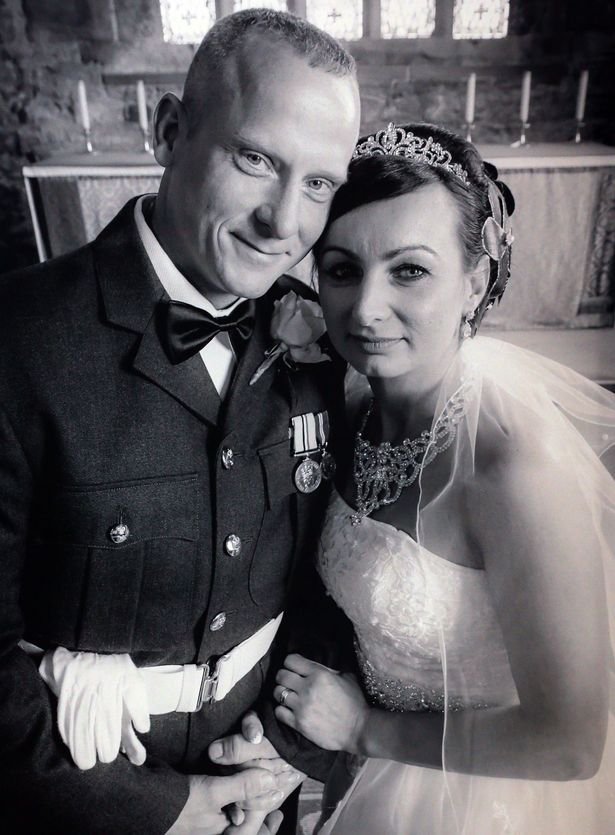 Steven Vout and his wife Rita on their wedding day