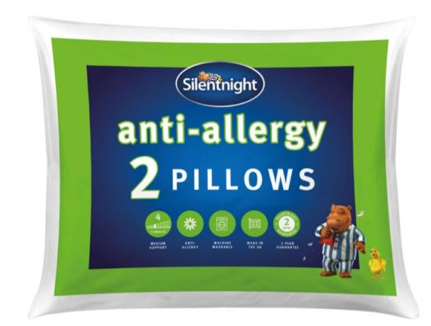 Times Series: Pair of Silentnight anti-allergy pillows.  (Lidl)