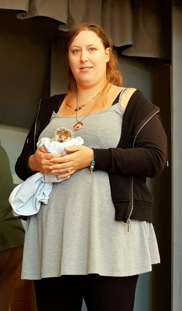 The Argus: Michelle Stevens before she lost weight from a stomach problem during pregnancy with her son Ollie 