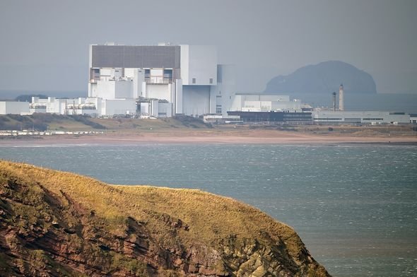 Torness nuclear power station in Scotland 