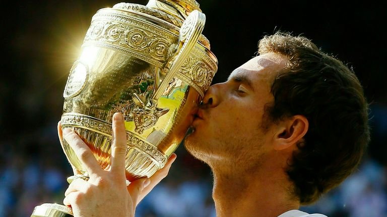 Murray won the first of his two titles at Wimbledon in 2013 Pic: AP