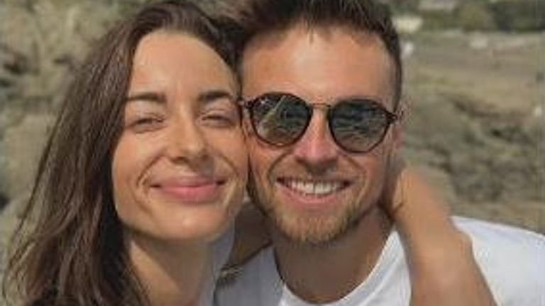Emily Hartridge, who died in an accident while riding an electric scooter, pictured with her boyfriend Jake Hazell