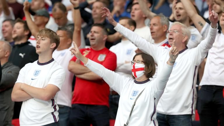 England were cheered by a rowdy crowd at Wembley as they progressed to the quarter-finals