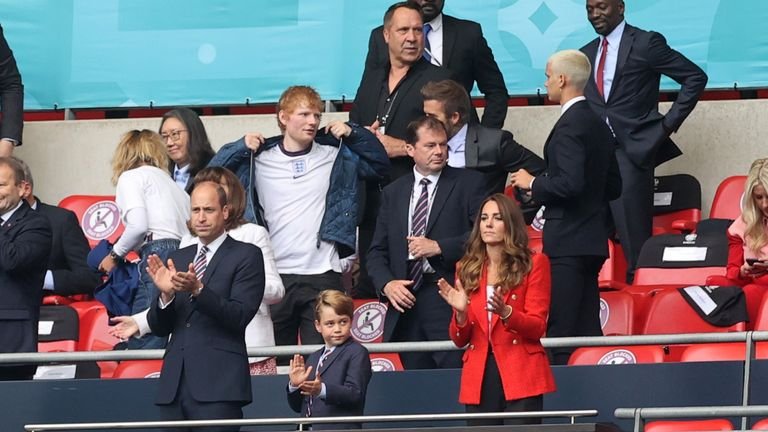 England were cheered on by royalty, former players and top of the charts at Wembley