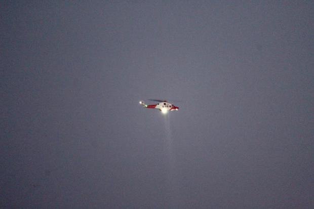 The Argus: the coastguard helicopter rushed to join the search