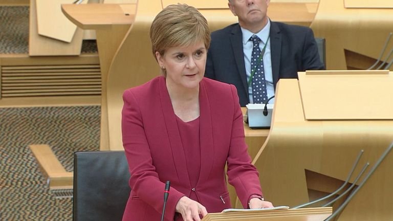     The level change was announced by Nicola Sturgeon 