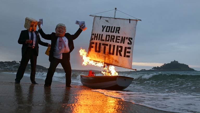On June 5, ahead of the G7 summit in Cornwall, climate action group activists Ocean Rebellion called on world leaders to make the sea a priority in talks