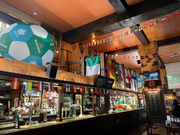 The Argus: Ye Olde King and Queen at Marlborough Place, Brighton is ready for the Euro