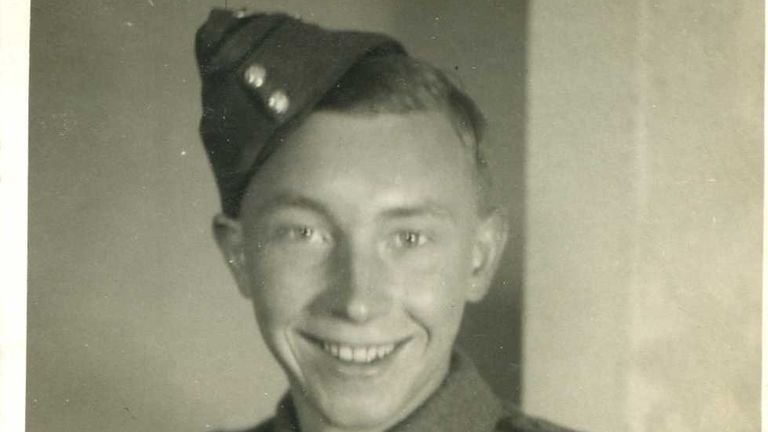 Walter in uniform - he enlisted at 19 in 1941