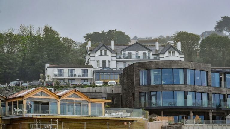 The Carbis Bay hotel before the G7 summit in the village of Cornwall.  Photo date: Saturday, June 5, 2021.