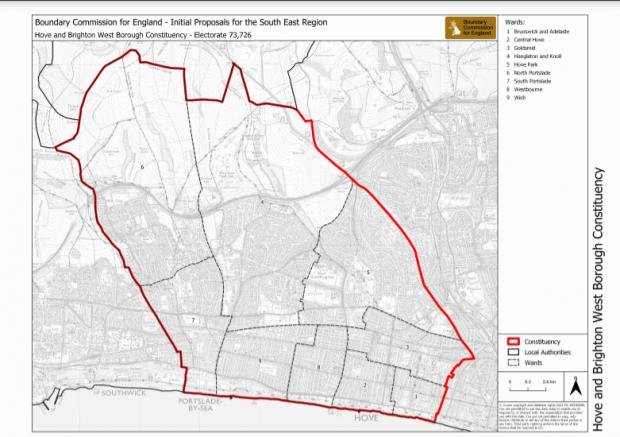 The Argus: Boundary Commission proposed changes for Hove and Brighton West