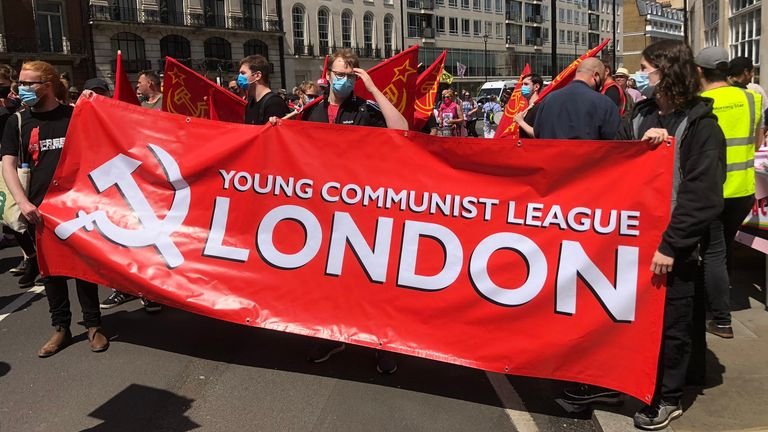 The London Communists were among those who took part