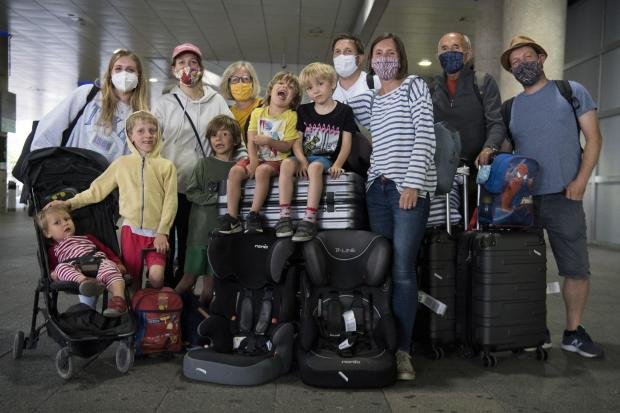 The Argus: the Sussex families returned from Portugal yesterday 