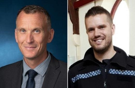 The Argus: Chief Superintendent Steve Rayland (left) and Inspector Chris Varrall (right)