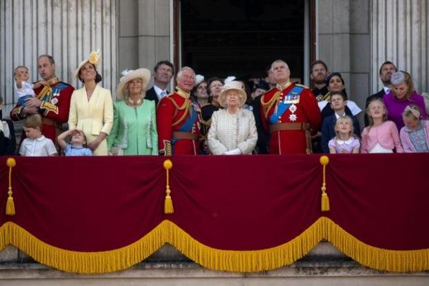 The Argus: The royal family on the balcony for Trooping the Color in 2018