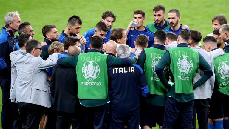 Italy, perhaps the tournament's most notable team, will face Spain in Wembley's other semi-final