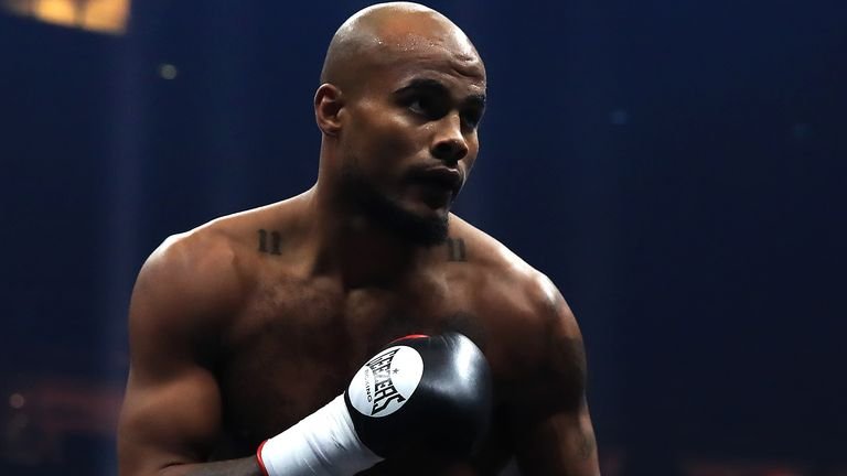 Sebastian Eubank pictured during a fight against Kamil Kulczvk