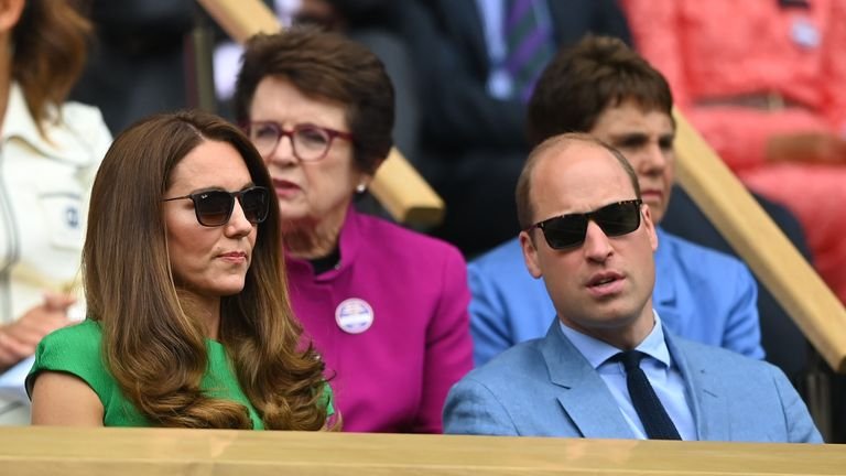 The royal couple attended Wimbledon on Saturday.  Photo: Reuters