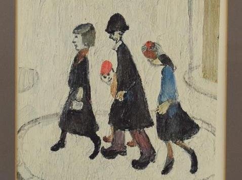 The colorful reproduction of Lowry from The Family