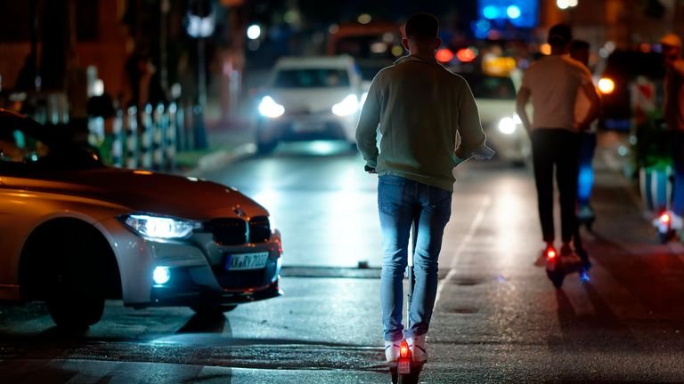 Private electric scooters are illegal in the UK Photo: AP