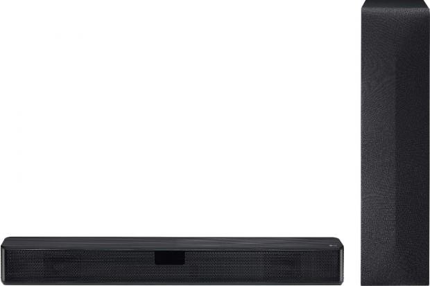 Times Series: LG Bluetooth sound bar with wireless subwoofer.  (AO)
