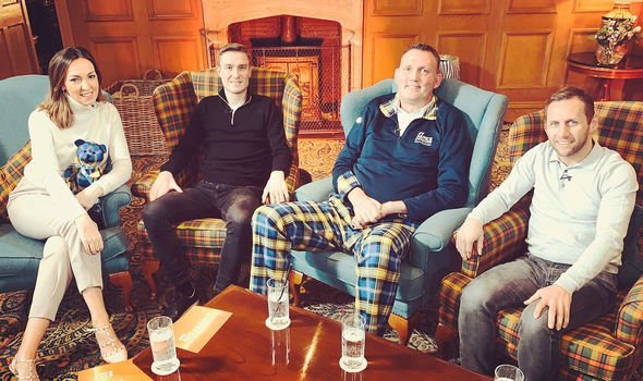 Sally with Stephen, Doddie and Rob