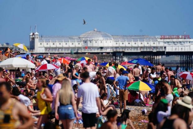 The Argus: Thousands of people are expected to flock to Brighton seafront amid heat wave this week 