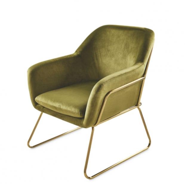 Times series: Chair with metal frame Olive Arm.  (Aldi)