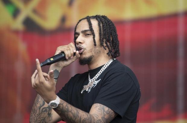 Times Series: AJ Tracey performing at the TRNSMT Festival at Glasgow Green in Glasgow.  Credit: PA