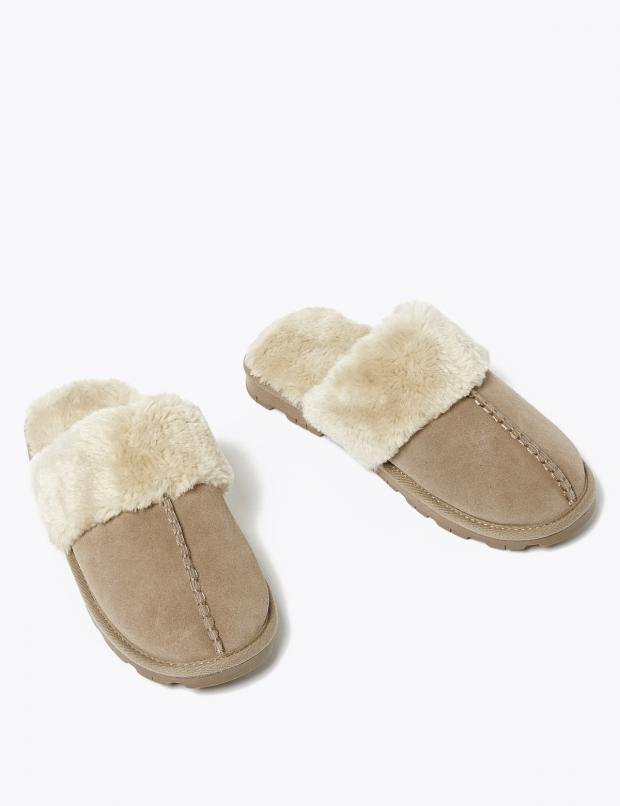 Times Series: Suede Mules (M&S)